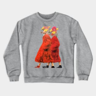 Fungi Lady Oil Painting Crewneck Sweatshirt